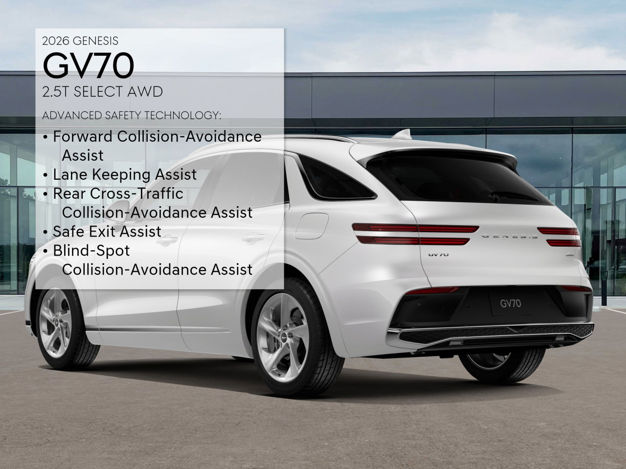 2026 Genesis GV70 2.5T Select photo 7