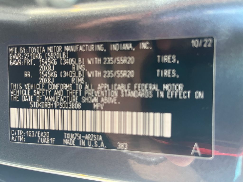 2023 Toyota Highlander XSE photo 20