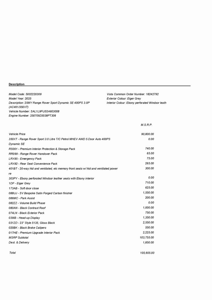 2025 LAND ROVER RANGE ROVER SPORT - Image 2