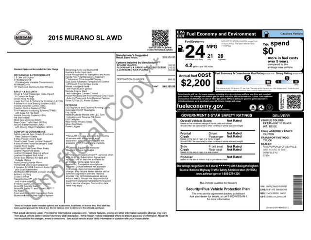 2015 Nissan Murano SL's photo