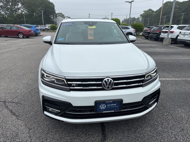 Certified 2021 Volkswagen Tiguan SEL Premium R-Line with VIN 3VV4B7AX7MM070857 for sale in West Warwick, RI