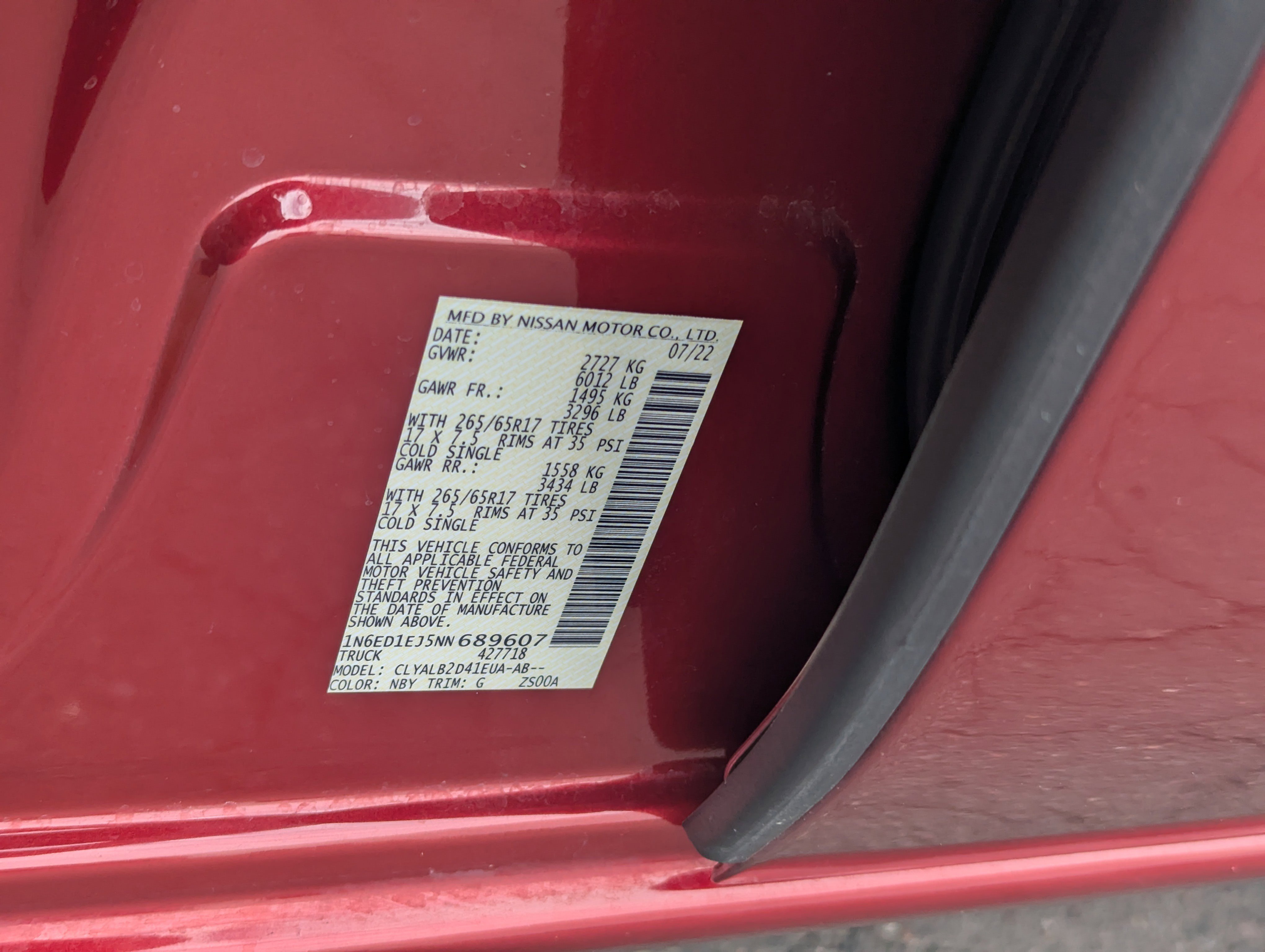 2022 Nissan Frontier SV photo 12