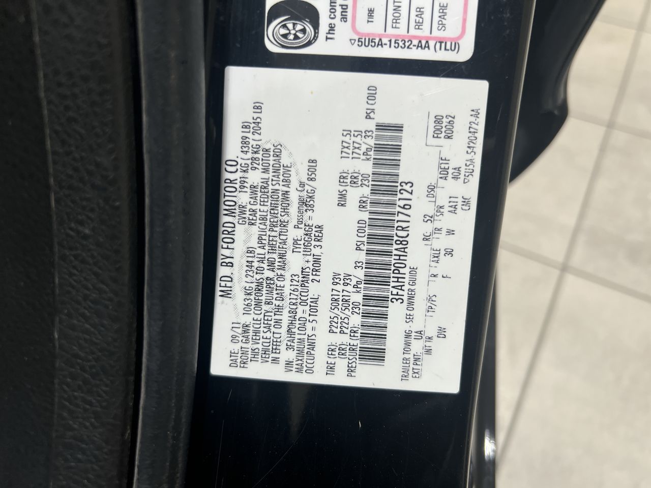 2012 Ford Fusion SE photo 63