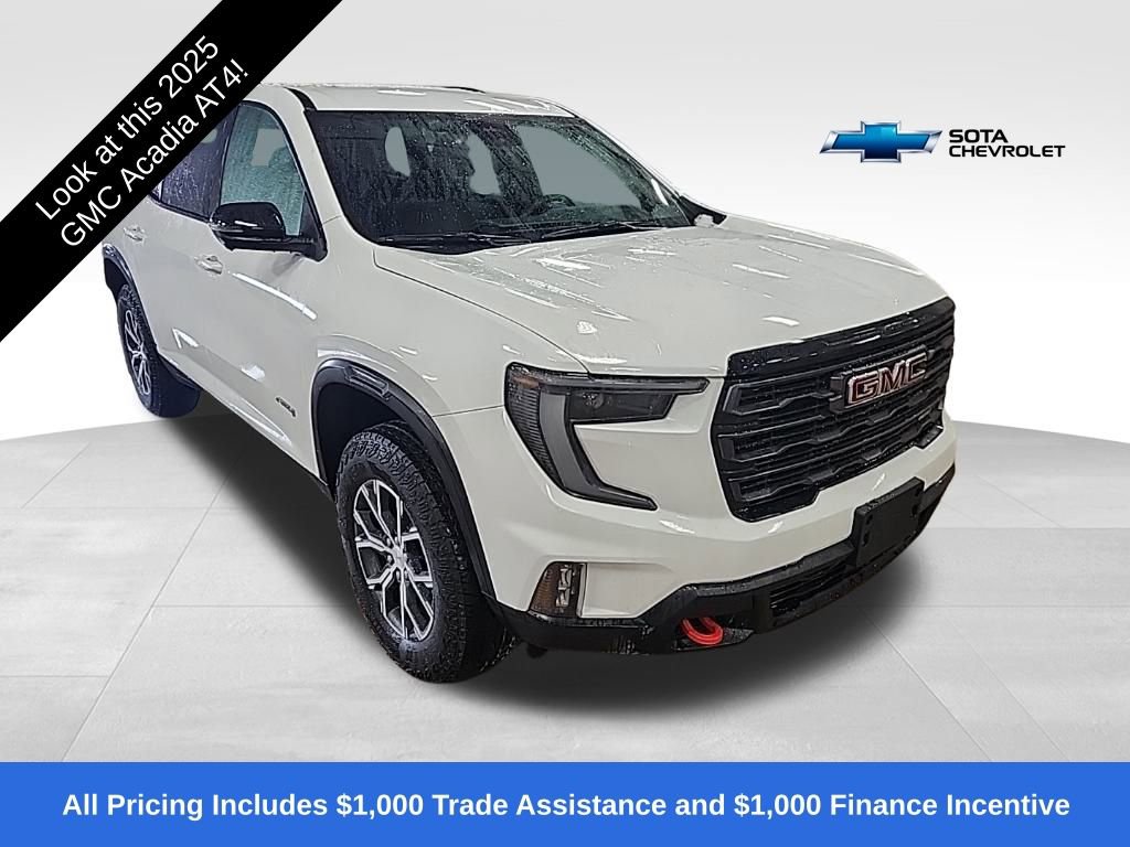 Used 2025 GMC Acadia AT4 with VIN 1GKENPRS5SJ213144 for sale in Northfield, Minnesota