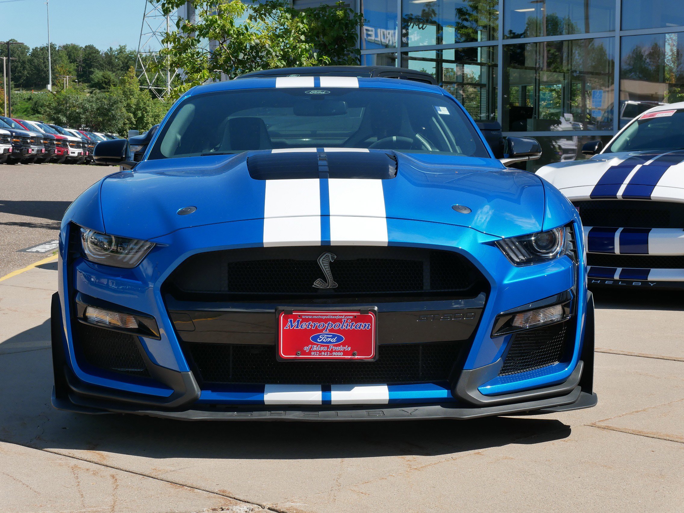 Used 2021 Ford Mustang Shelby GT500 with VIN 1FA6P8SJ5M5502995 for sale in Eden Prairie, Minnesota