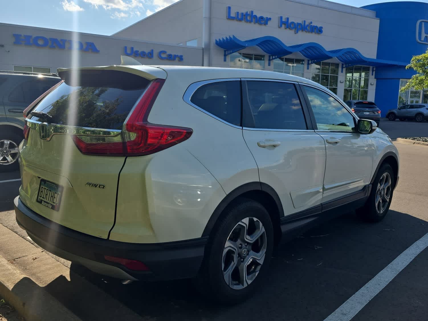 Certified 2017 Honda CR-V EX-L with VIN 5J6RW2H80HL048890 for sale in Hopkins, Minnesota