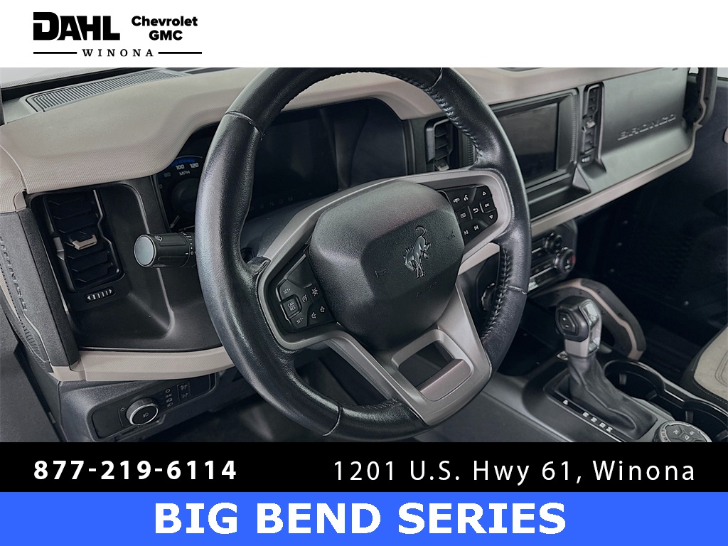 Used 2022 Ford Bronco 4-Door Big Bend with VIN 1FMEE5DP1NLB32312 for sale in Winona, Minnesota