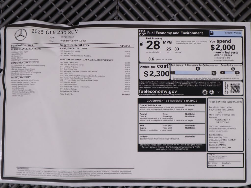 2025 Mercedes Benz GLB 250 photo 9