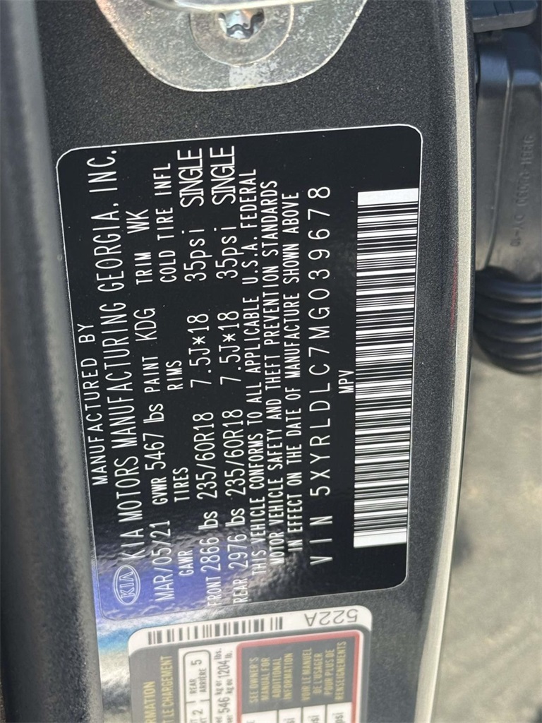 2021 Kia Sorento S photo 28