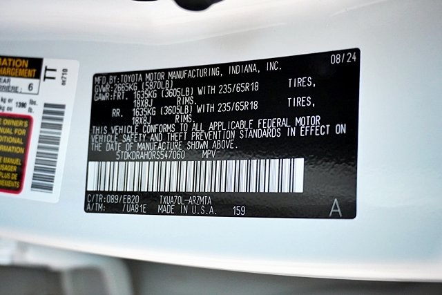 Used 2024 White Toyota LE image 34