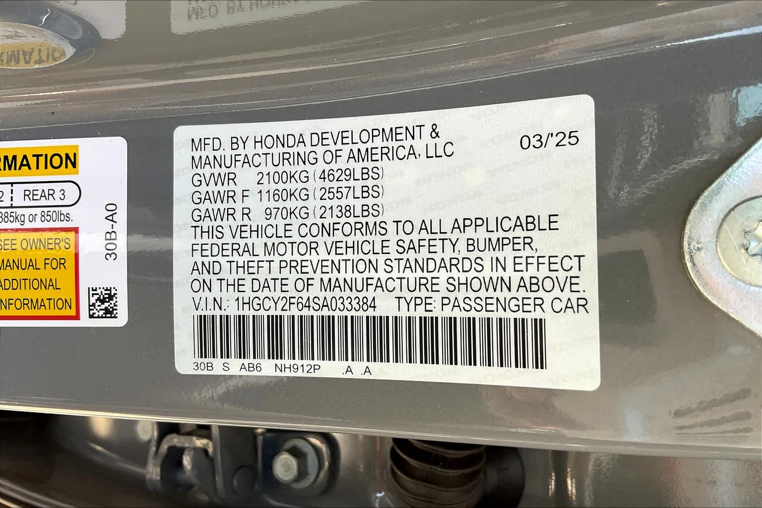 2025 Honda Accord Hybrid EX-L photo 18
