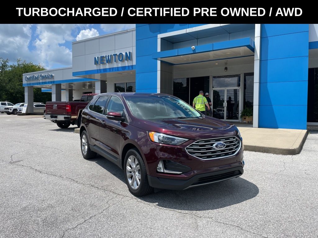 Used 2024 Red Ford Titanium image 1