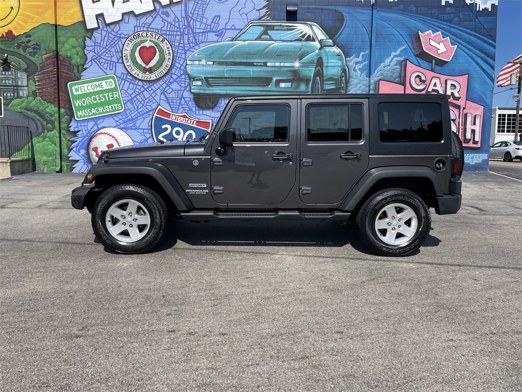Certified 2016 Jeep Wrangler Unlimited Sport S with VIN 1C4BJWDG9GL290621 for sale in Worcester, MA