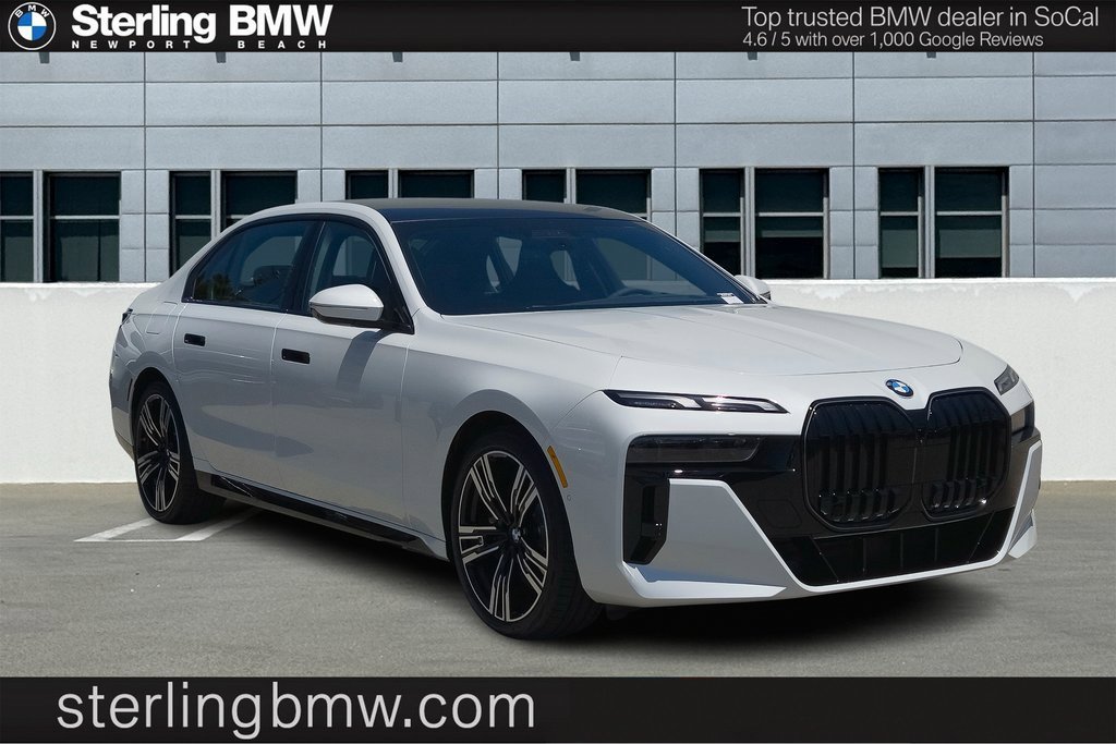 New 2025 Mineral White Metallic BMW 760i xDrive image 1