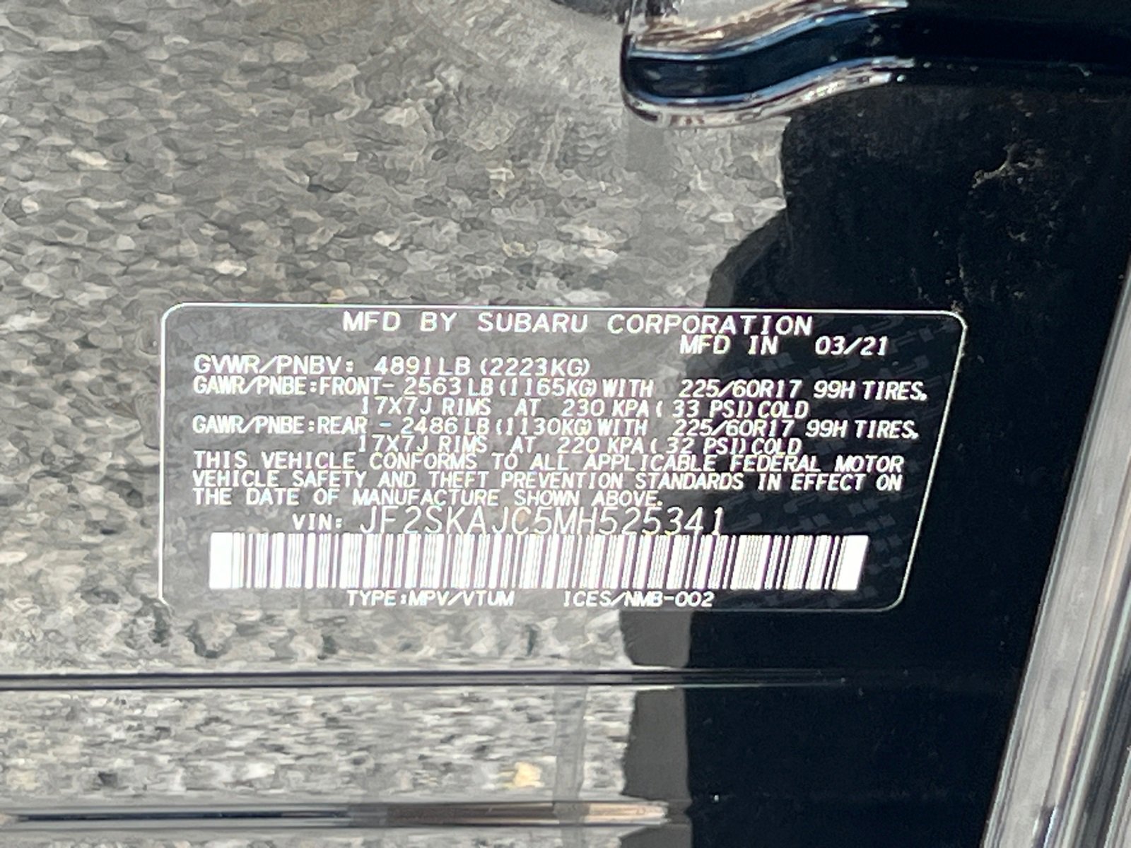 2021 Subaru Forester Premium photo 37