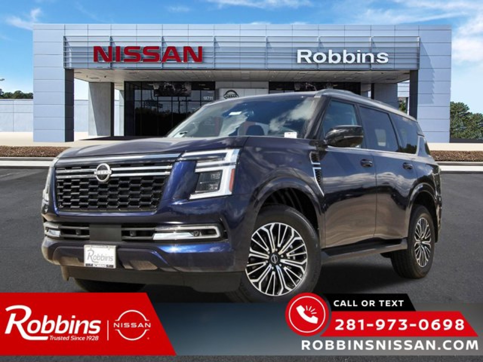 2026 Nissan Armada SL Blue at Robbins Nissan