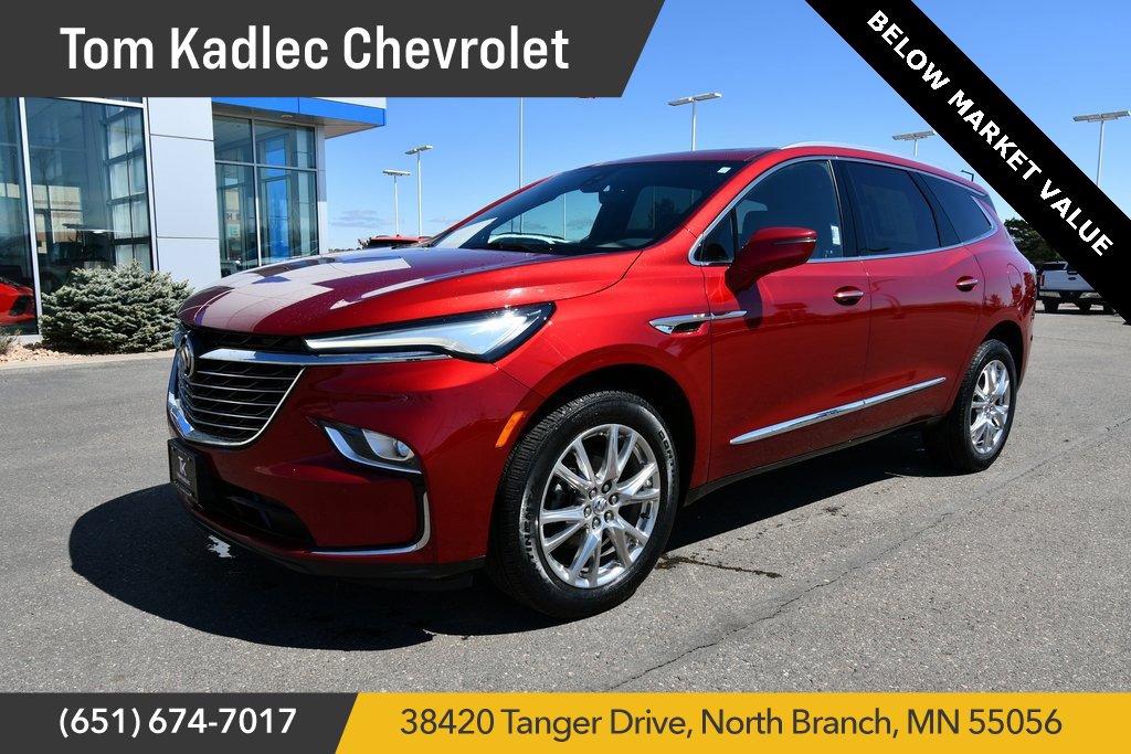 Used 2023 Buick Enclave Premium with VIN 5GAEVBKW1PJ203778 for sale in North Branch, Minnesota