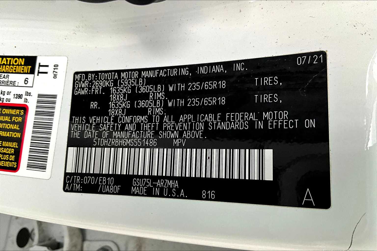 2021 Toyota Highlander XLE photo 32
