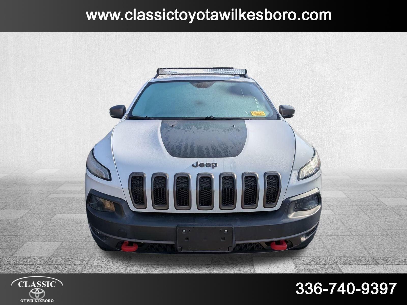 Used 2015 Jeep Cherokee Trailhawk with VIN 1C4PJMBS4FW786764 for sale in North Wilkesboro, NC