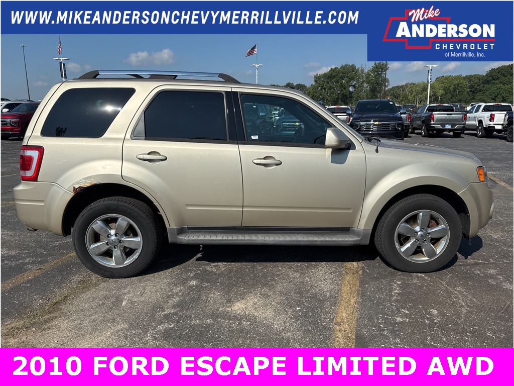 Used 2010 Ford Escape Limited with VIN 1FMCU9EG7AKB91980 for sale in Merrillville, IN