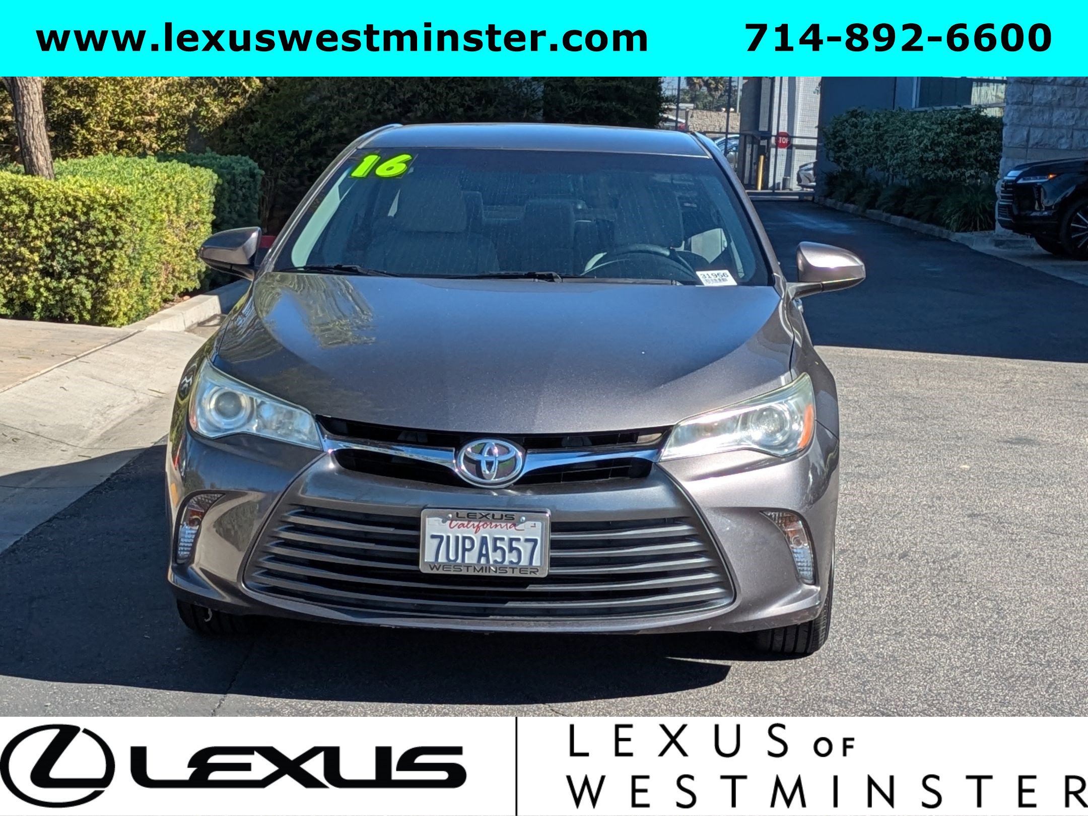 Used 2016 Toyota Camry LE with VIN 4T4BF1FK6GR564777 for sale in Westminster, CA