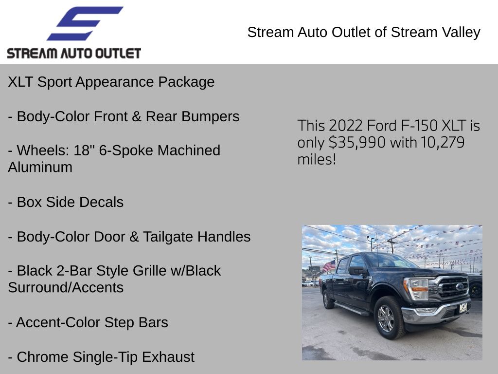 Used 2022 Black Ford XLT image 4