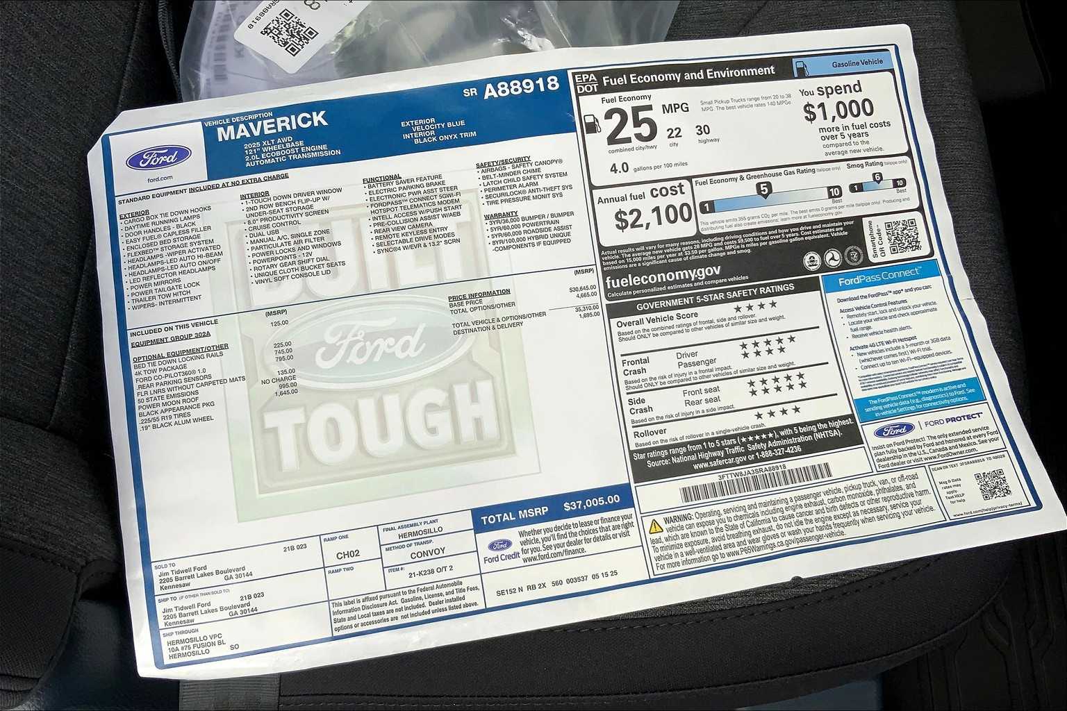 2025 Ford Maverick XLT photo 16