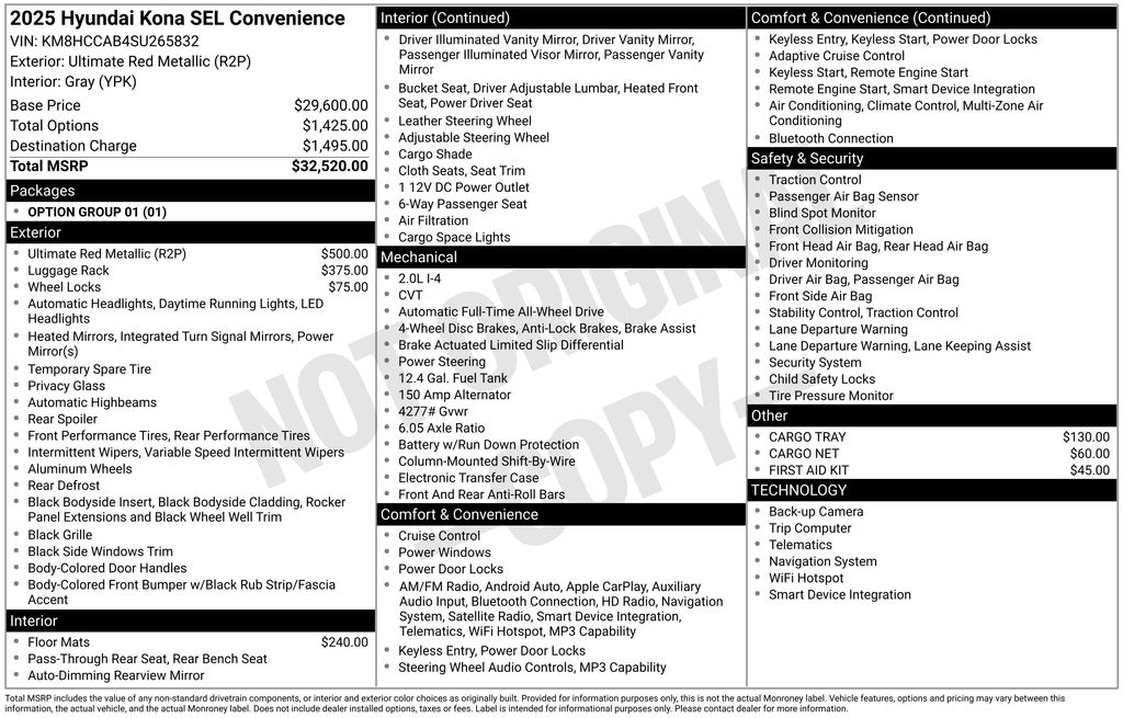 2025 Hyundai Kona SEL Convenience's photo