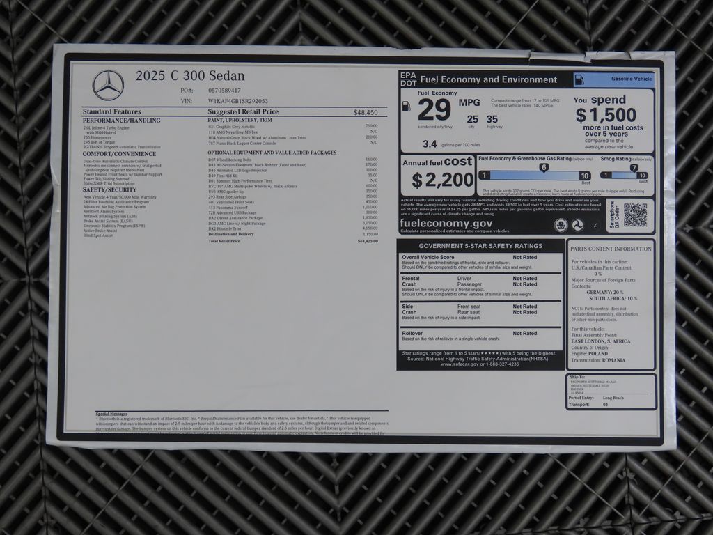 2025 Mercedes Benz C 300 photo 9