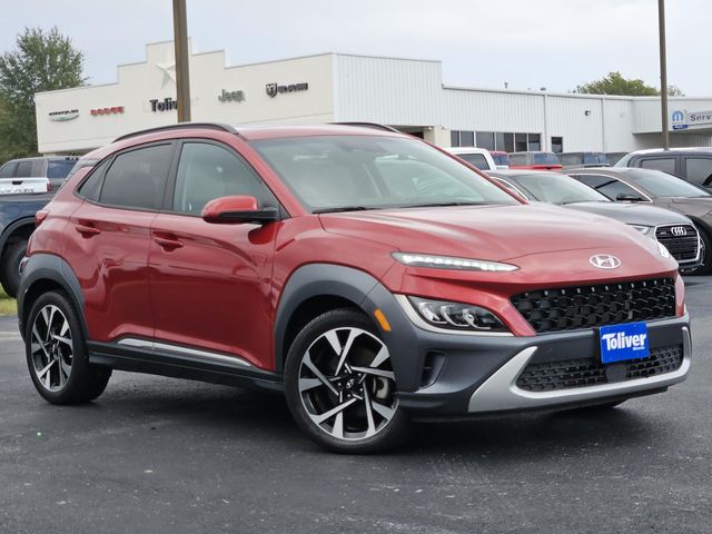 Used 2022 Hyundai Kona Limited with VIN KM8K53A36NU792431 for sale in Mineola, TX