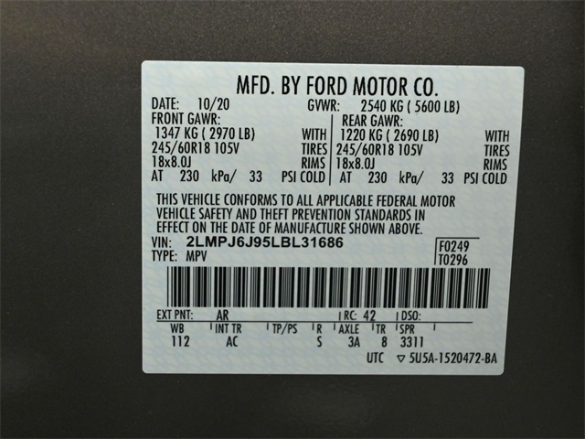 2020 LINCOLN NAUTILUS - Image 35