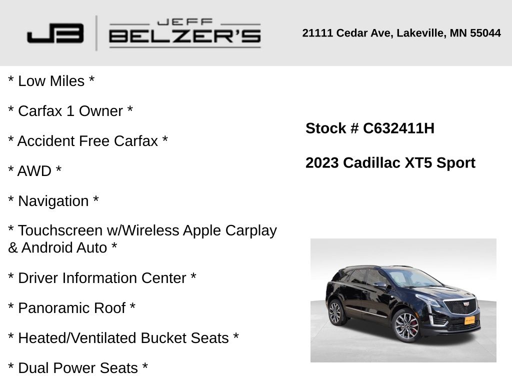 2023 Cadillac XT5 Sport photo 2