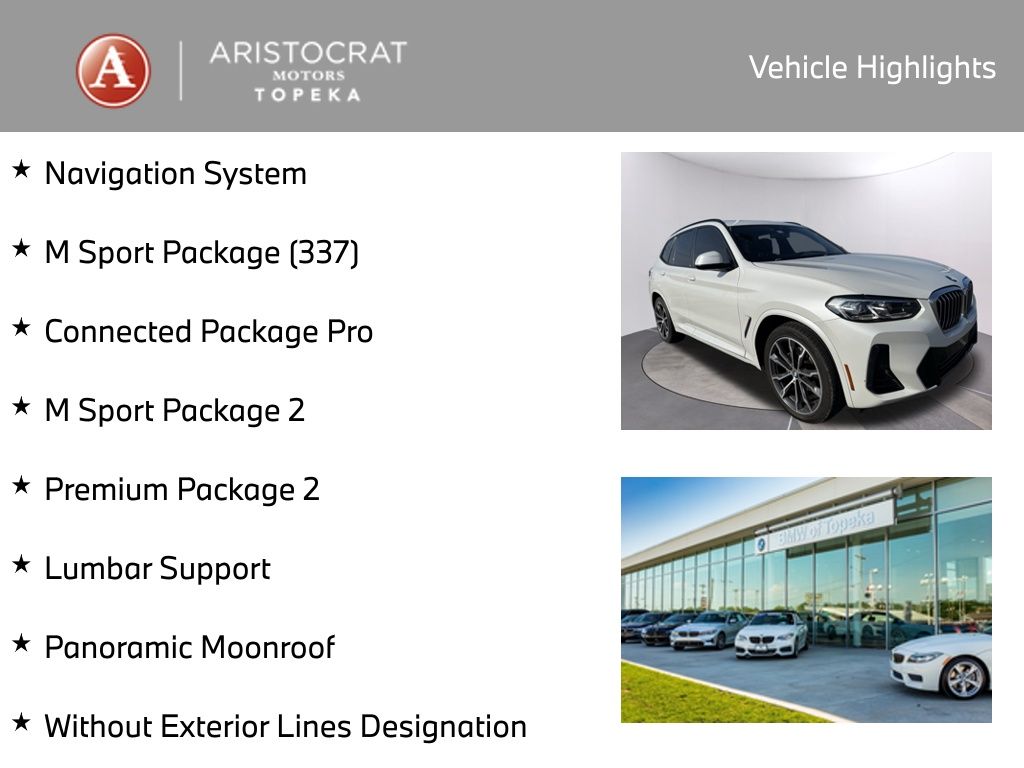 Used 2022 BMW X3 30i with VIN 5UX53DP04N9K16039 for sale in Kansas City