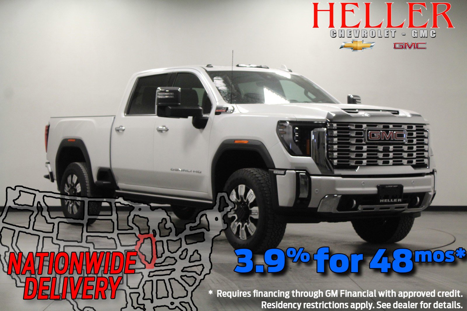 New 2024 White Frost Tricoat GMC Denali image 1