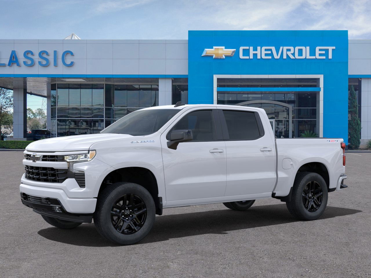 2025 Chevrolet Silverado 1500 RST White at Classic Elite Chevrolet Hwy 6