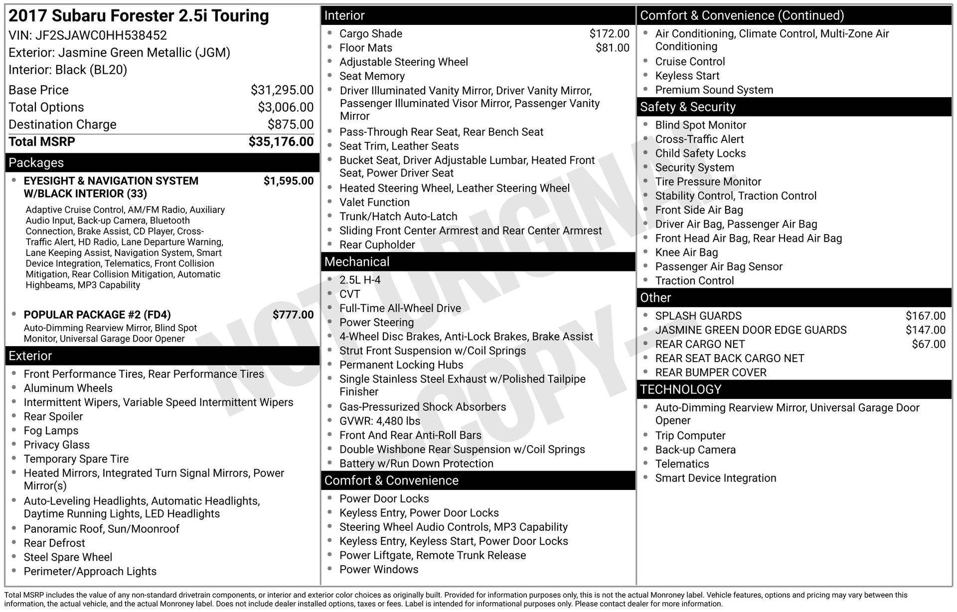 2017 Subaru Forester Touring's photo