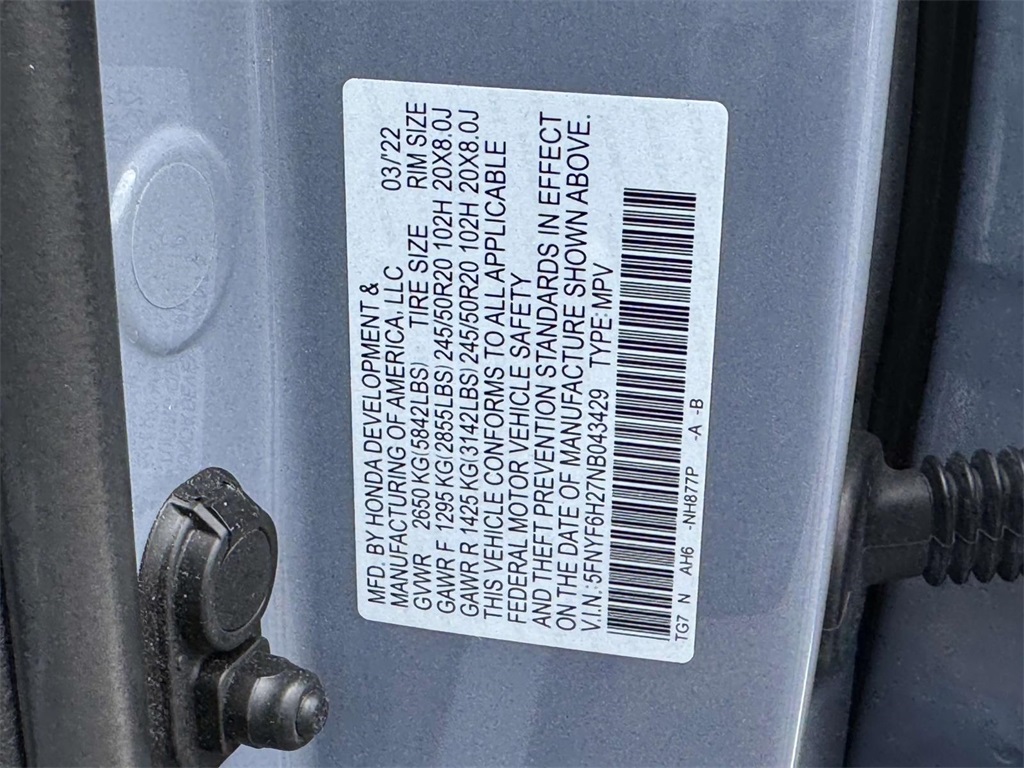2022 Honda Pilot Special Edition photo 29