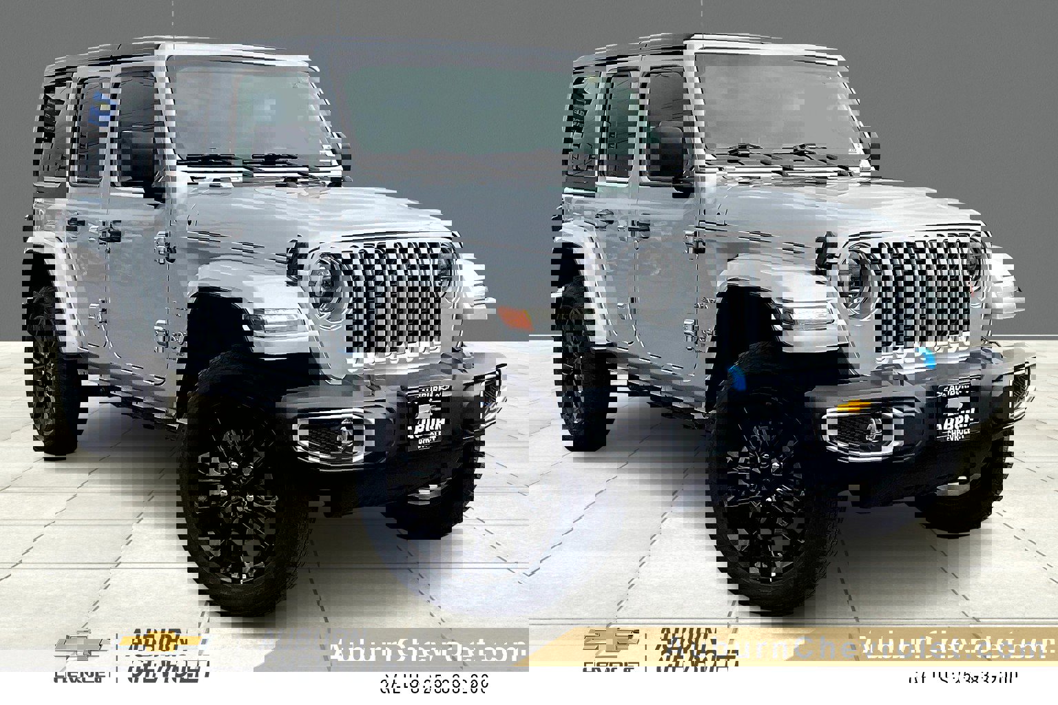 Used 2023 Silver Jeep Sahara 4xe image 1