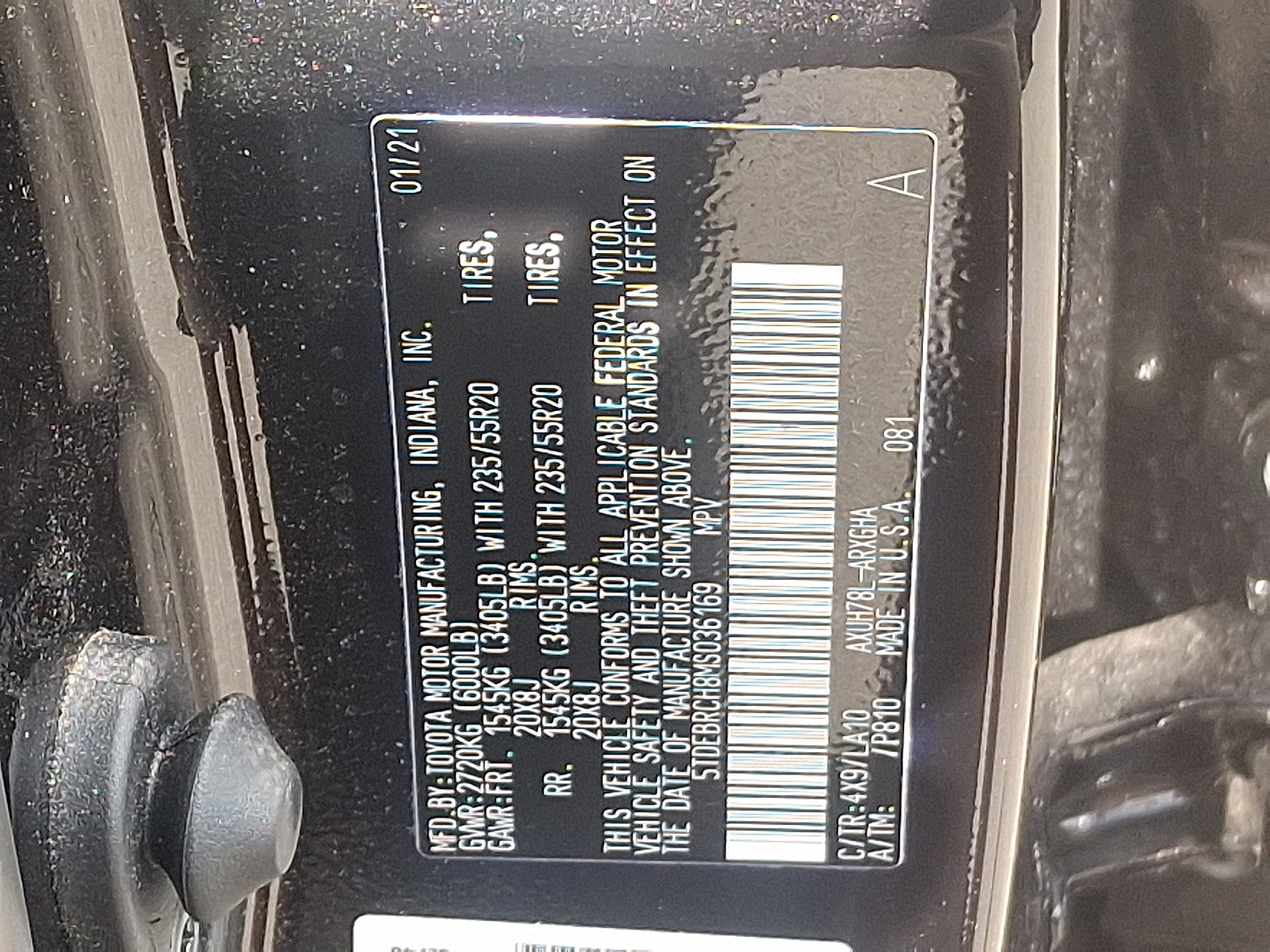 2021 Toyota Highlander Hybrid Platinum photo 26