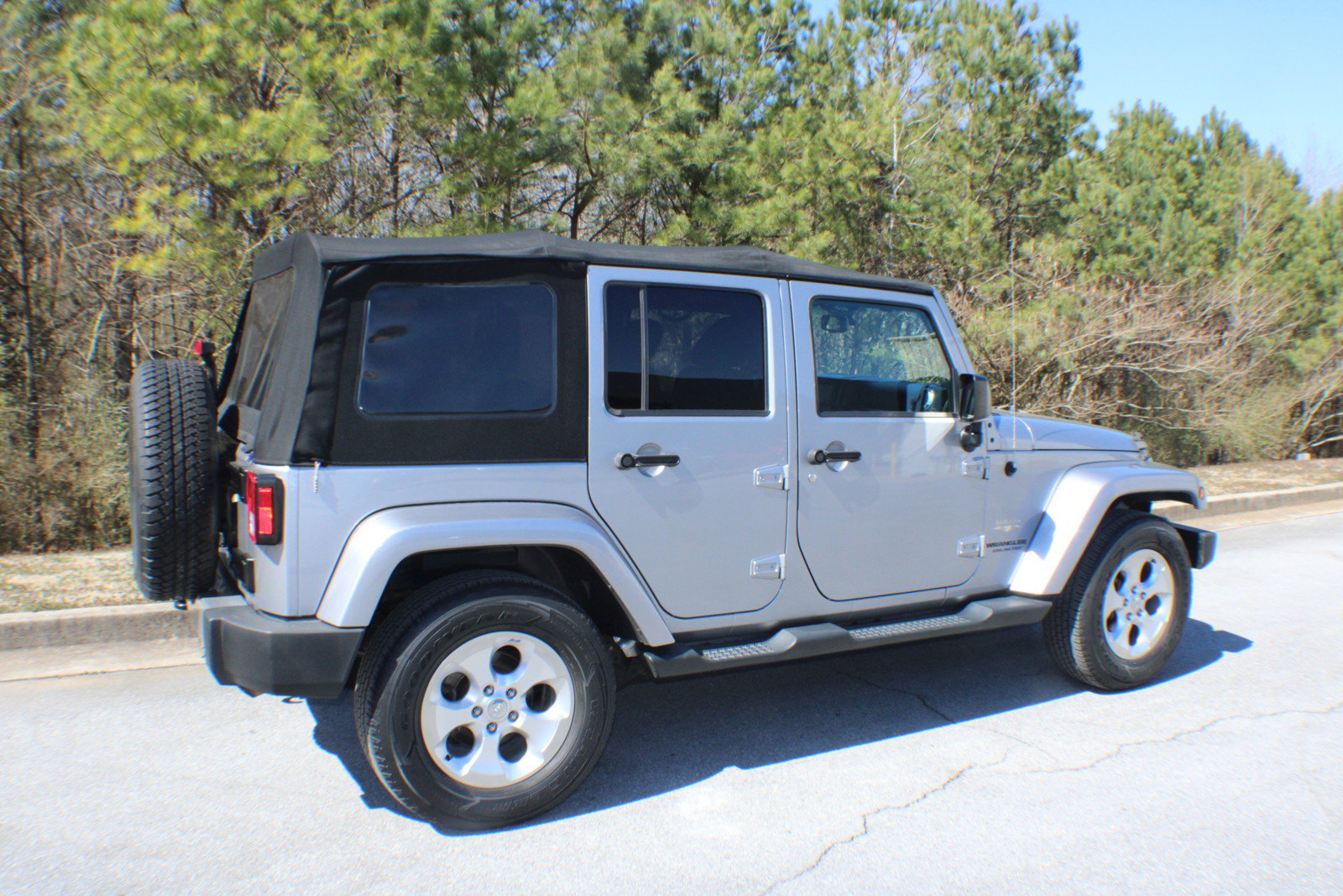 Used 2015 Jeep Wrangler Unlimited Sahara with VIN 1C4BJWEGXFL732853 for sale in Rome, GA