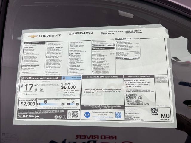 2026 Chevrolet Suburban LT photo 24