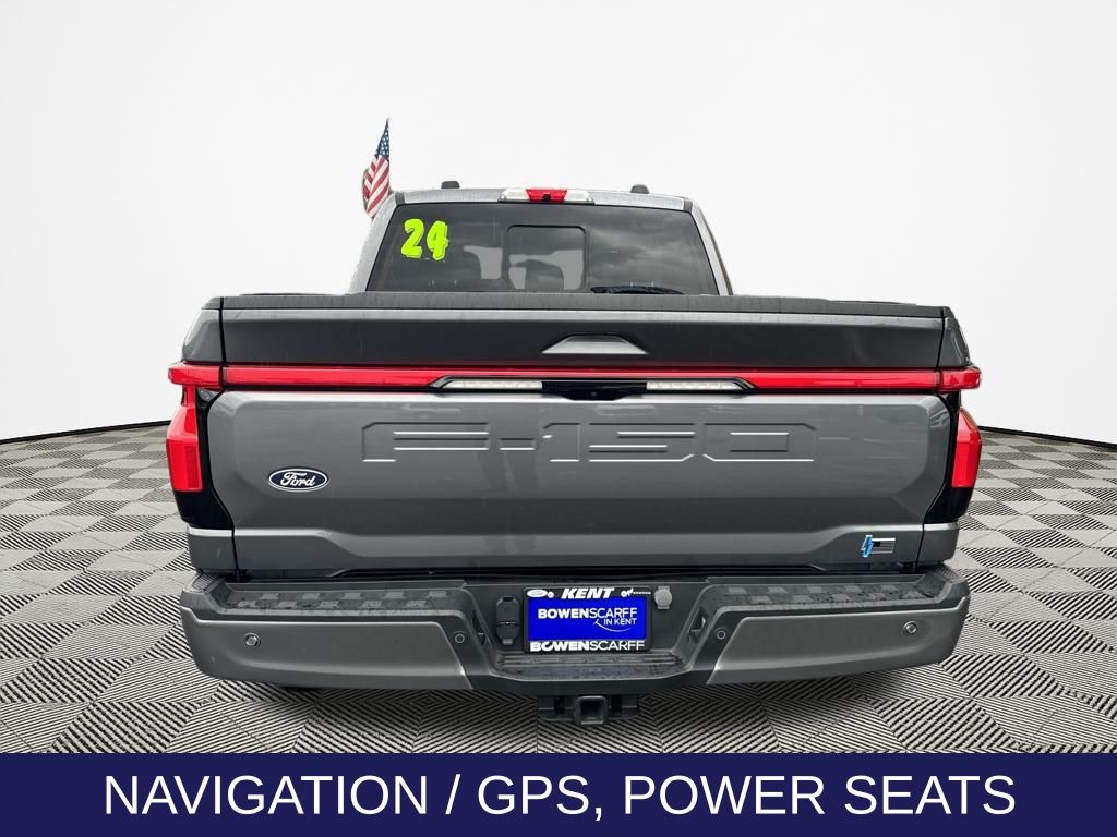 Certified 2024 Ford F-150 Lightning Lariat with VIN 1FT6W5L73RWG00150 for sale in Kent, WA