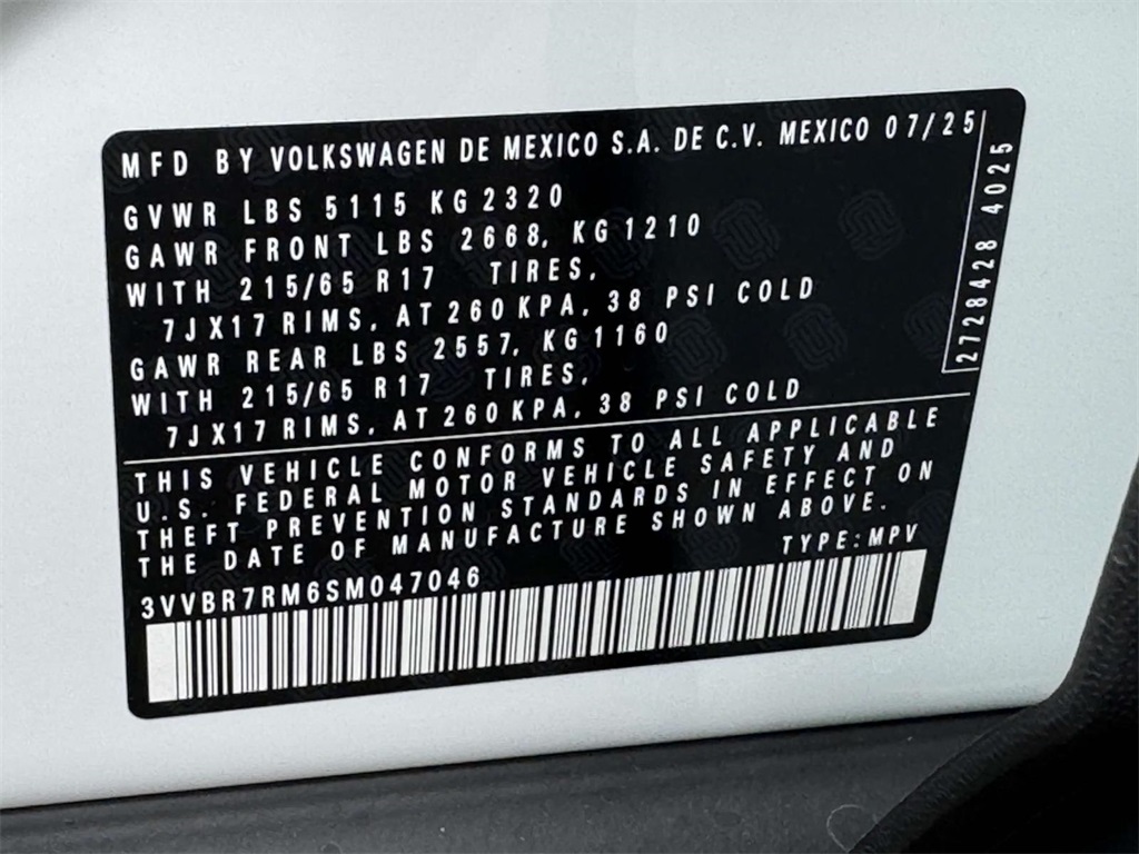2025 Volkswagen Tiguan S photo 30