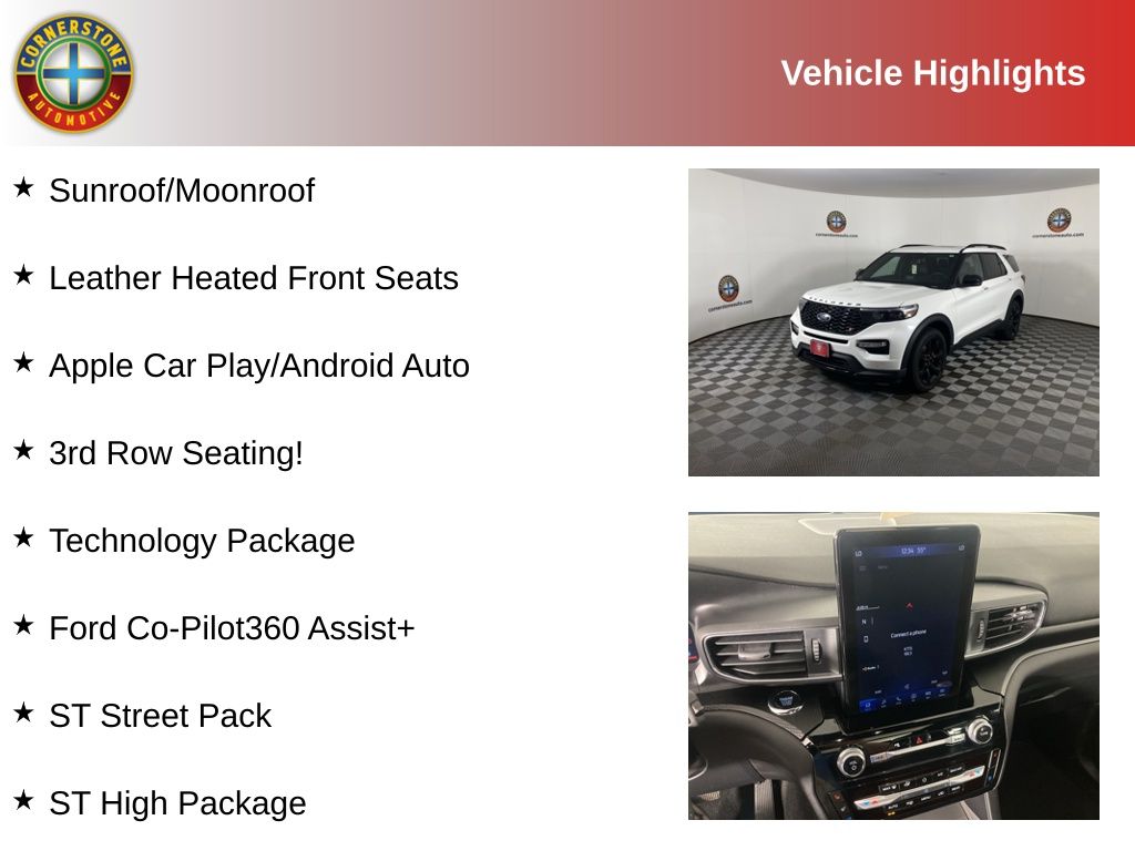 Used 2024 Ford Explorer ST with VIN 1FM5K8GCXRGA10548 for sale in Elk River, Minnesota