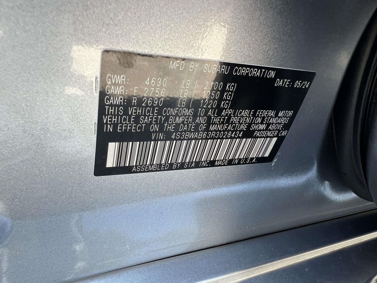 2024 Subaru Legacy Base photo 15