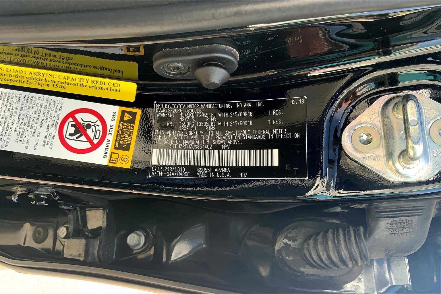 2018 Toyota Highlander XLE photo 32