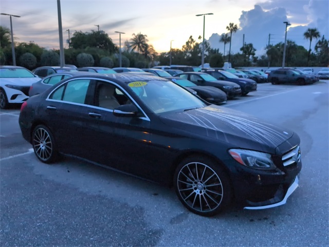 Used 2015 Mercedes-Benz C-Class C300 with VIN 55SWF4KB8FU041967 for sale in Delray Beach, FL