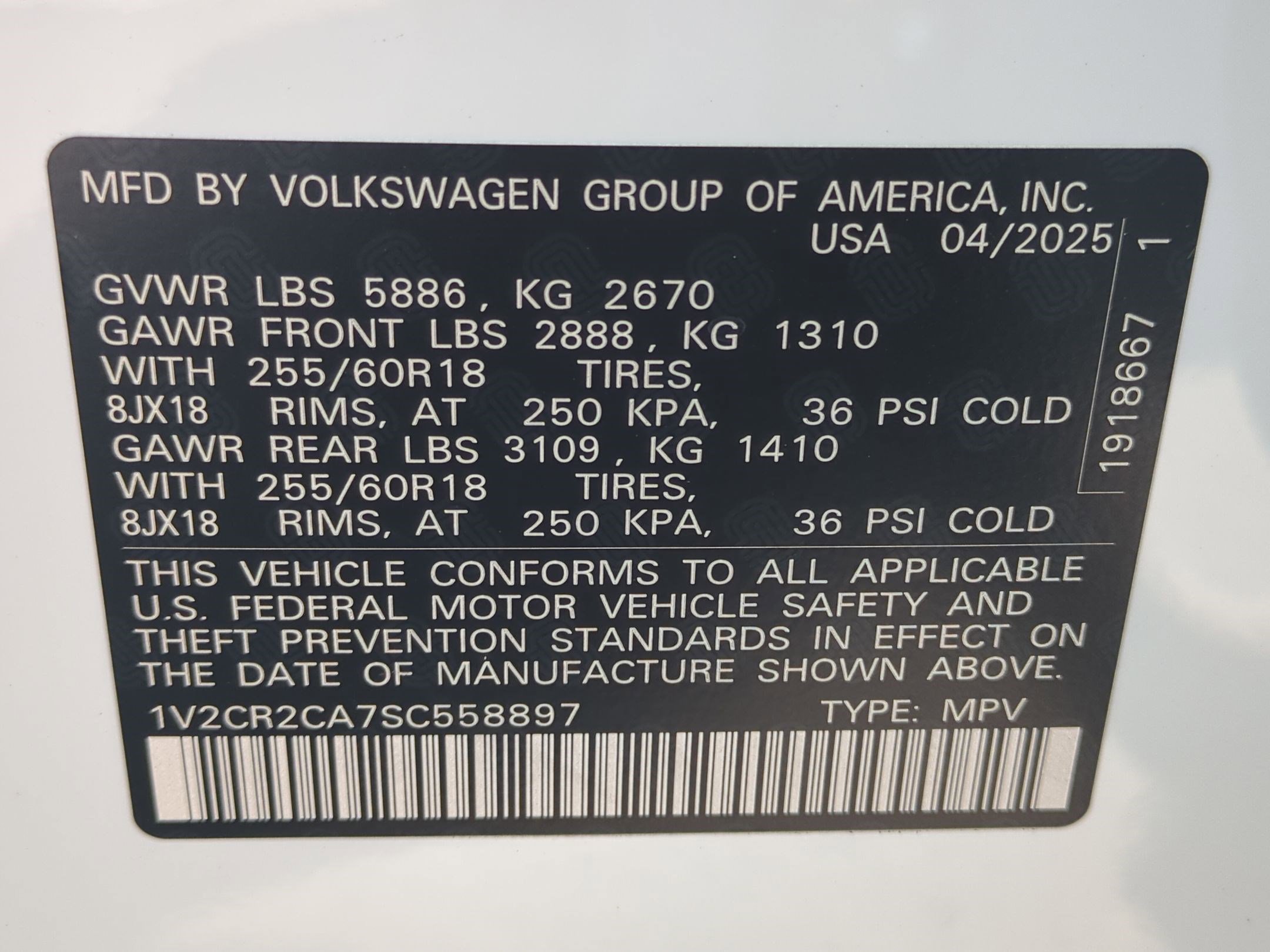 2025 Volkswagen Atlas Peak Edition SE photo 17
