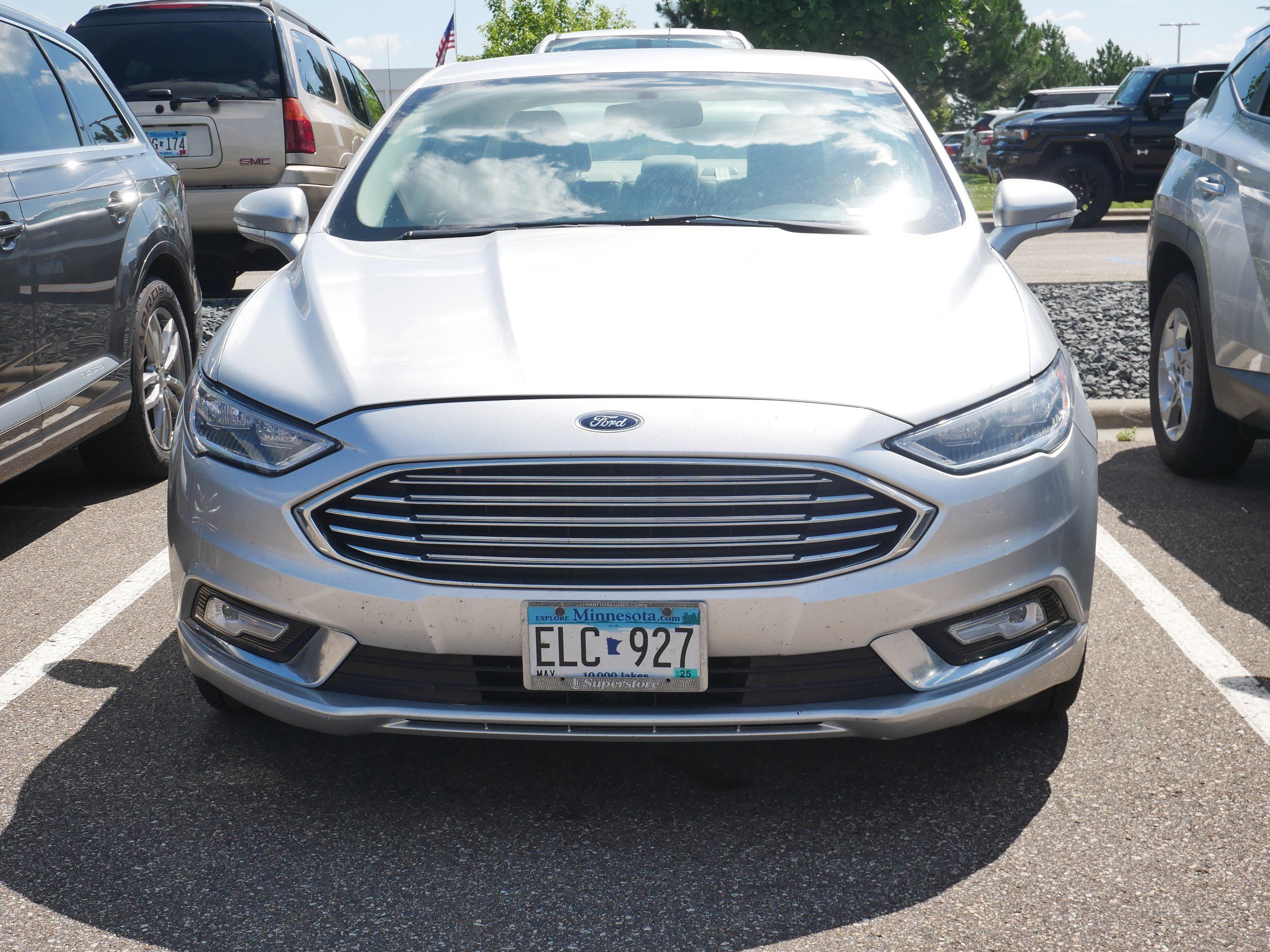 Used 2017 Ford Fusion SE with VIN 3FA6P0HD0HR375403 for sale in Brooklyn Center, Minnesota
