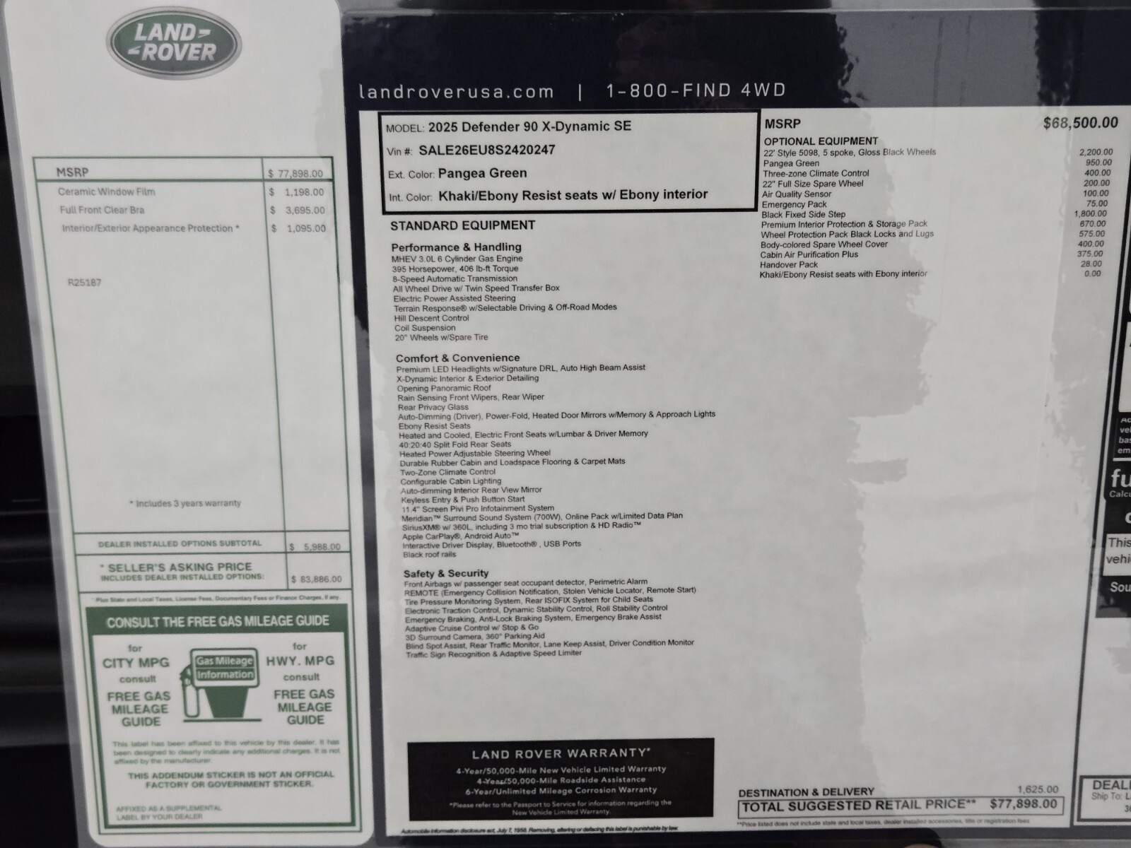 2025 Land Rover Defender X-Dynamic SE photo 32